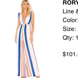 REVOLVE Line & Dot Rory jumpsuit in Flamingo